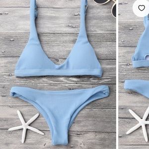 Powder blue Zaful bikini